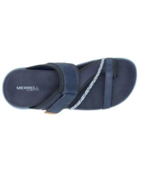 Merrell Men’s Navy and Gray Adjustable Slide Sandal